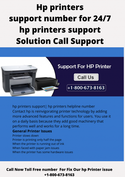 hp printers contact phone number