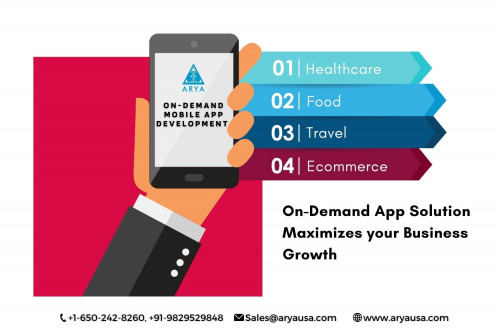 Aryavrat Infotech provides on-demand app development solutions to transform your mobile app idea into billion dollars business reality. The growing demand for applications and particularly on-demand app development that fulfills users’ demand for performance is mainly in employment. Everything is delivered at your doorstep through a mobile application that attracts consumers and is a great benefit to the business. Have a project in mind? let's talk Connect with us at sales@aryausa.com

Visit: https://www.aryausa.com/blog/how-on-demand-service-apps-drive-the-economy-in-2021