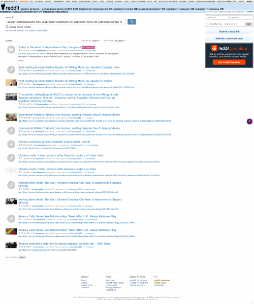 Screenshot 2020 09 19 reddit com search results author molokoplus359 AND (subreddit worldnews OR sub