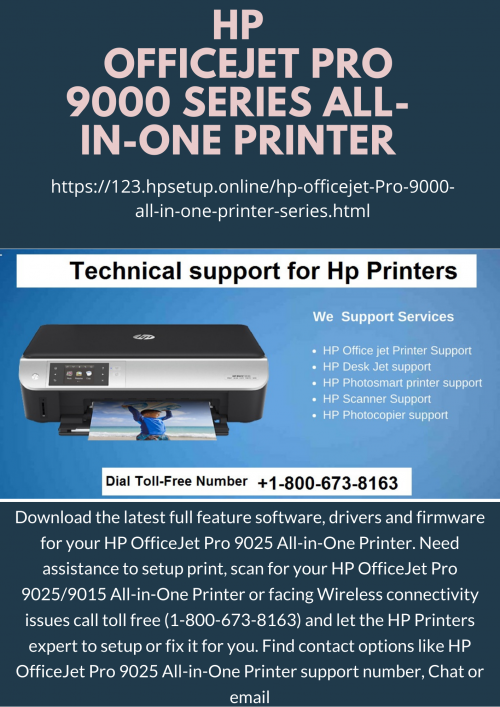 HP Officejet pro 9025 printer helpline number