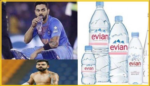 Evian Water Virat Kohli