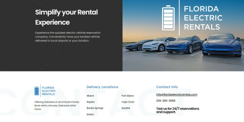 Tesla Rentals, Electric Vehicle Rental in Bonita Springs - Experience the quickest electric vehicle reservation company.